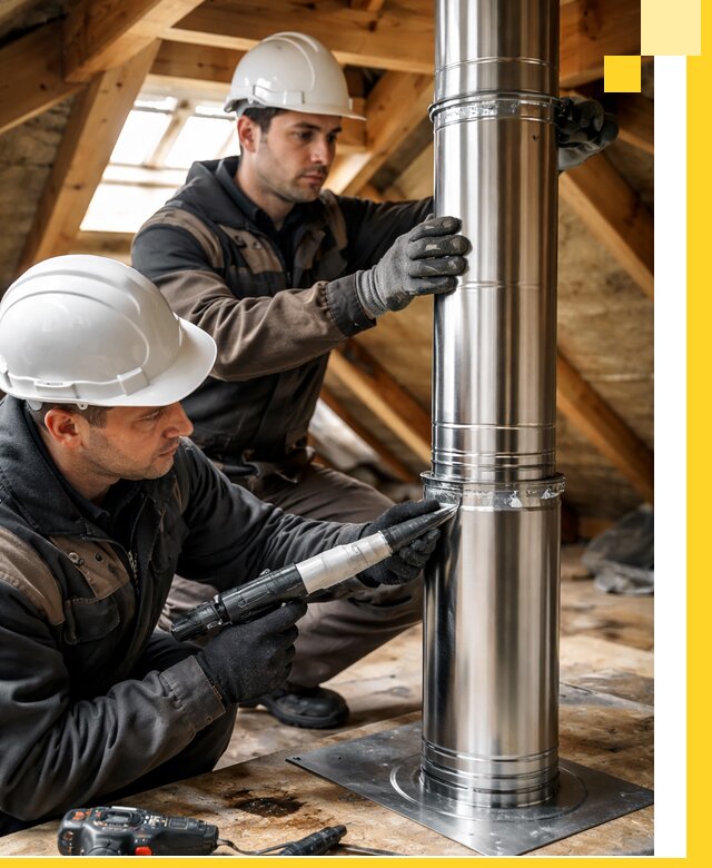 Монтаж дымоходов для каминов в Боре с гарантией качества