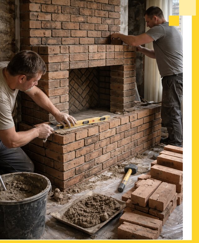 Изготовление и установка кирпичных каминов в Боре