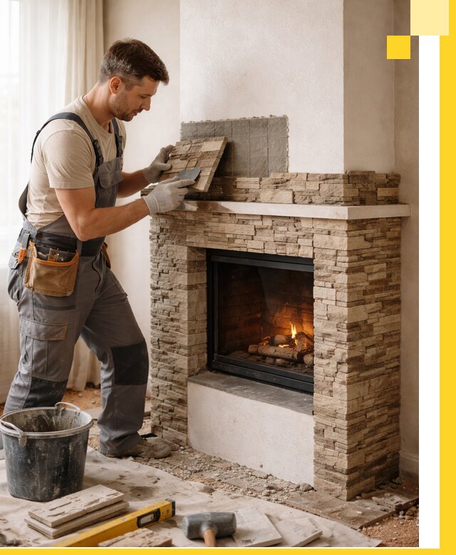 Изготовление и монтаж каминов для дома под ключ в Боре