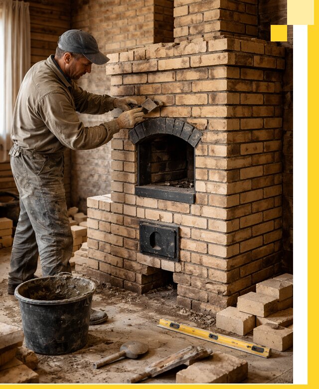 Кирпичные печи под ключ в Боре: проектирование и кладка