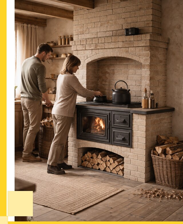 Печи с плитой в Боре от 46755 р. | ЭриданБор — кирпичная печь