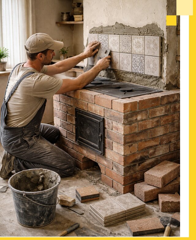 Печи с плитой на заказ монтаж гарантия и сервис в Боре