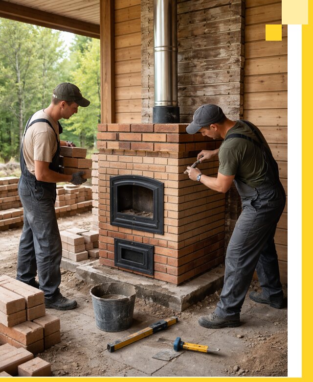 Производство и установка дачных печей под ключ в Боре