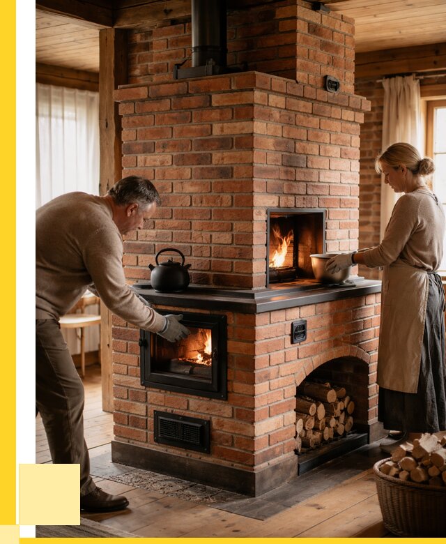 Печи для загородного дома под ключ в Боре от 83120 р. | ЭриданБор