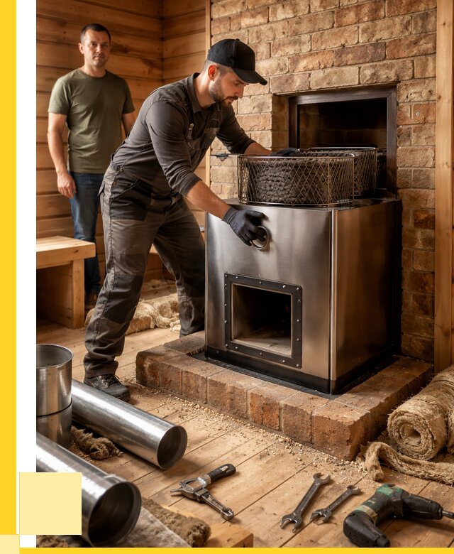 Монтаж банных печей под ключ в Боре от 18702 р., ЭриданБор