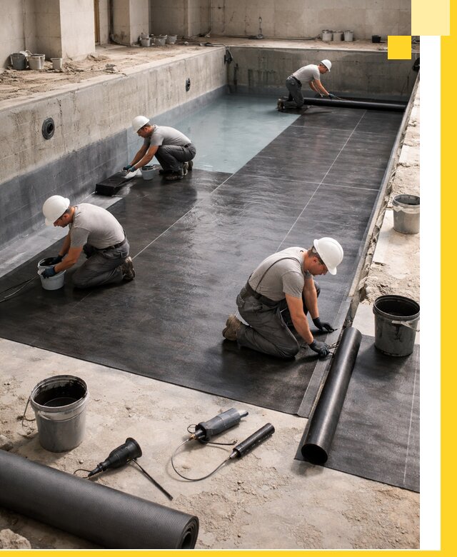 Профессиональная гидроизоляция бассейнов и чаш в Боре под ключ