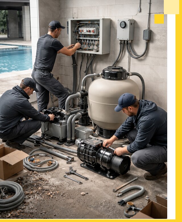 Профессиональный монтаж оборудования для бассейнов в Боре