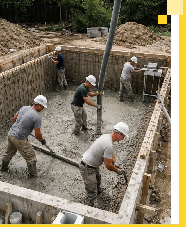 Строительство бетонных бассейнов под ключ в Боре