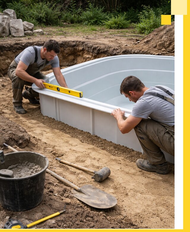 Производство и установка пластиковых бассейнов в Боре под ключ