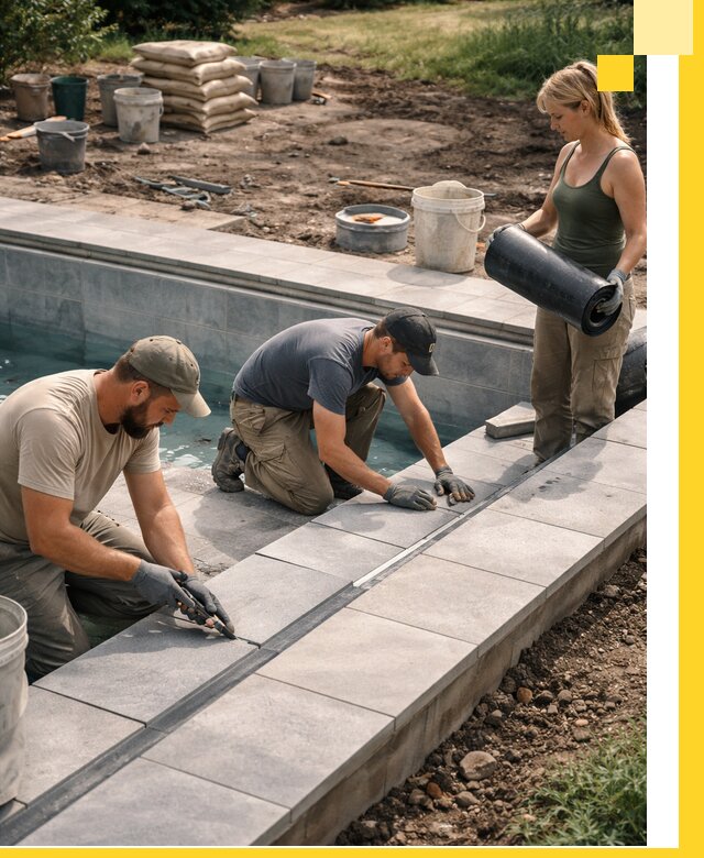 Строительство и монтаж уличных бассейнов под ключ в Боре