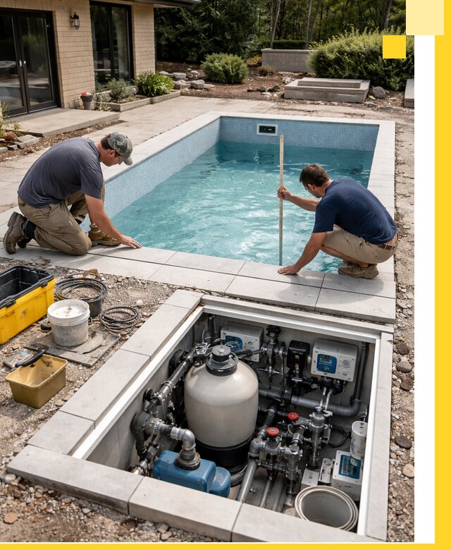 Строительство качественных домашних бассейнов под ключ в Боре