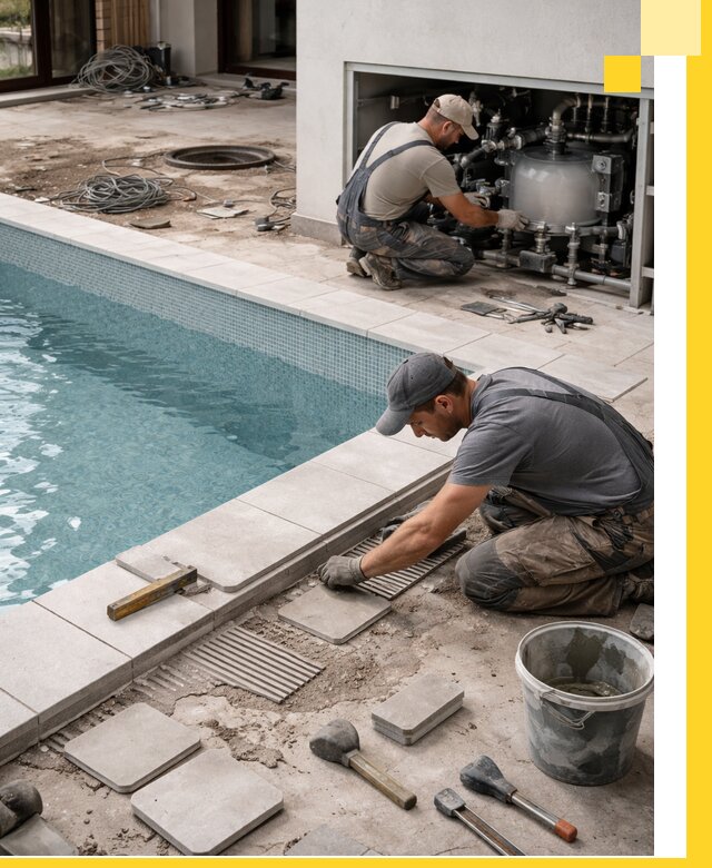 Строительство и монтаж бассейнов в коттедже в Боре