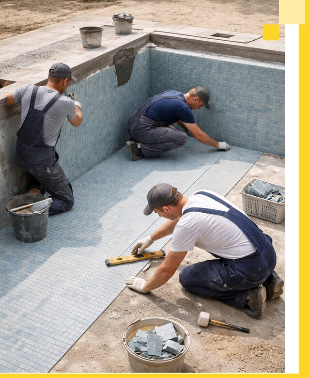 Укладка и установка плитки для бассейнов под ключ в Боре