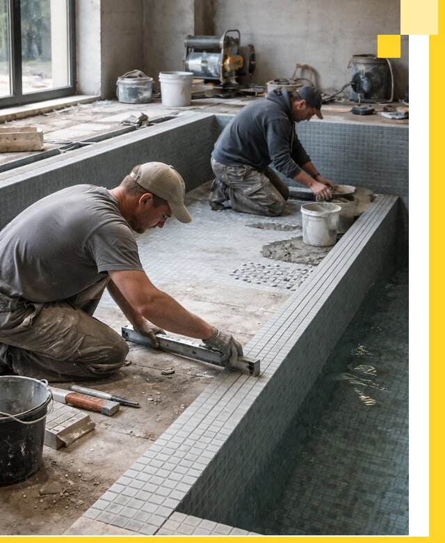 Строительство бассейна в частном доме в Боре под ключ