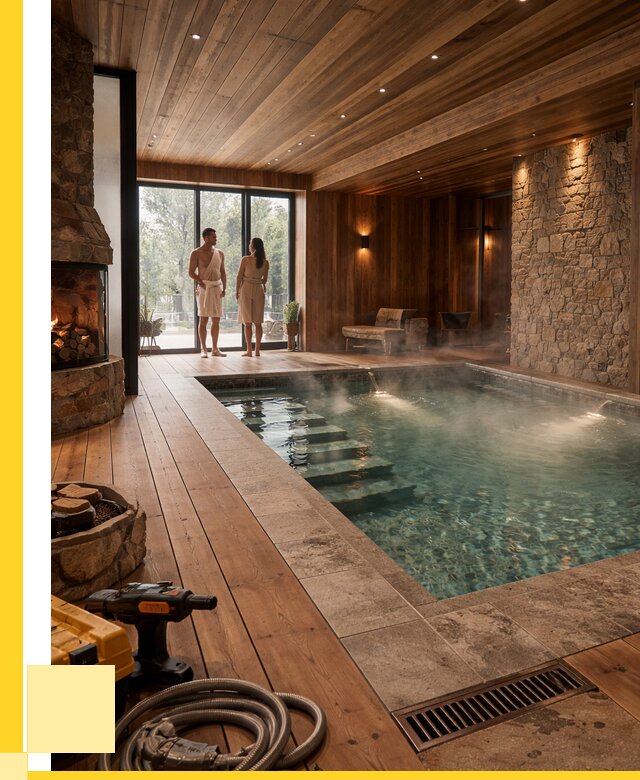 Проекты бань с бассейном под ключ в Боре от 77925 р., ЭриданБор