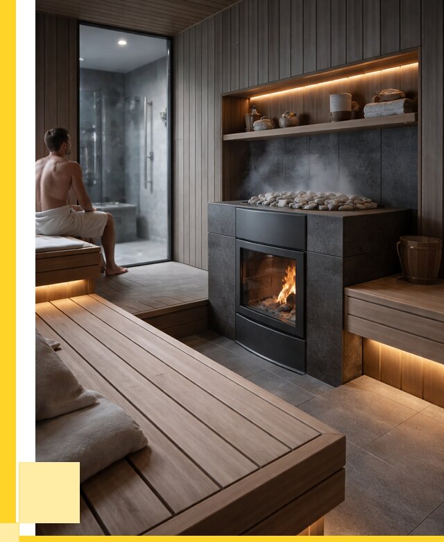 Проект сауны в частном доме в Боре от 36365 р. | ЭриданБор