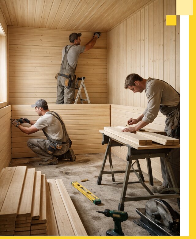 Обшивка саун в Боре из натуральной древесины под ключ