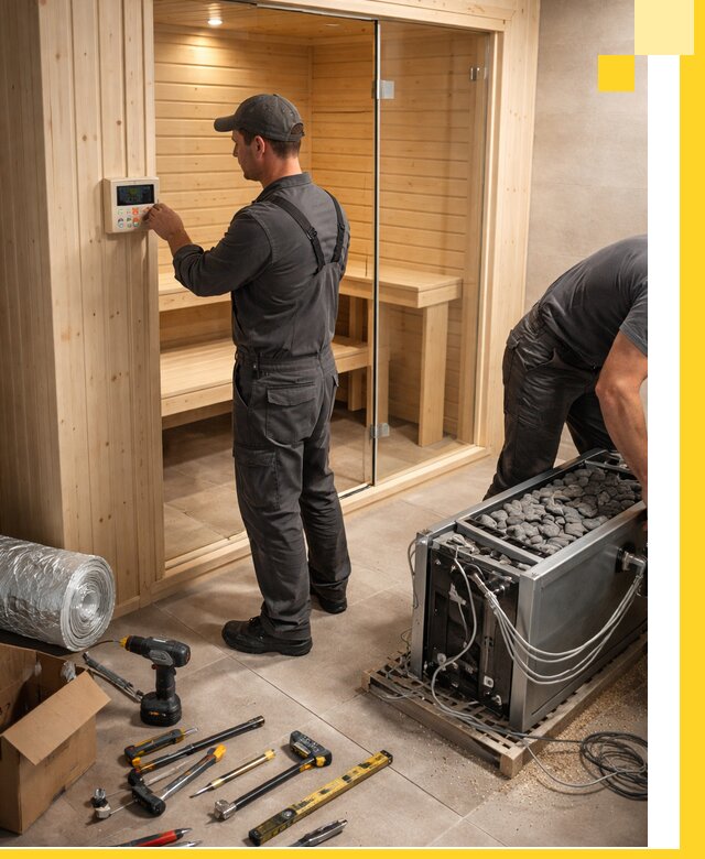 Поставка, установка и монтаж электрических саун в Боре