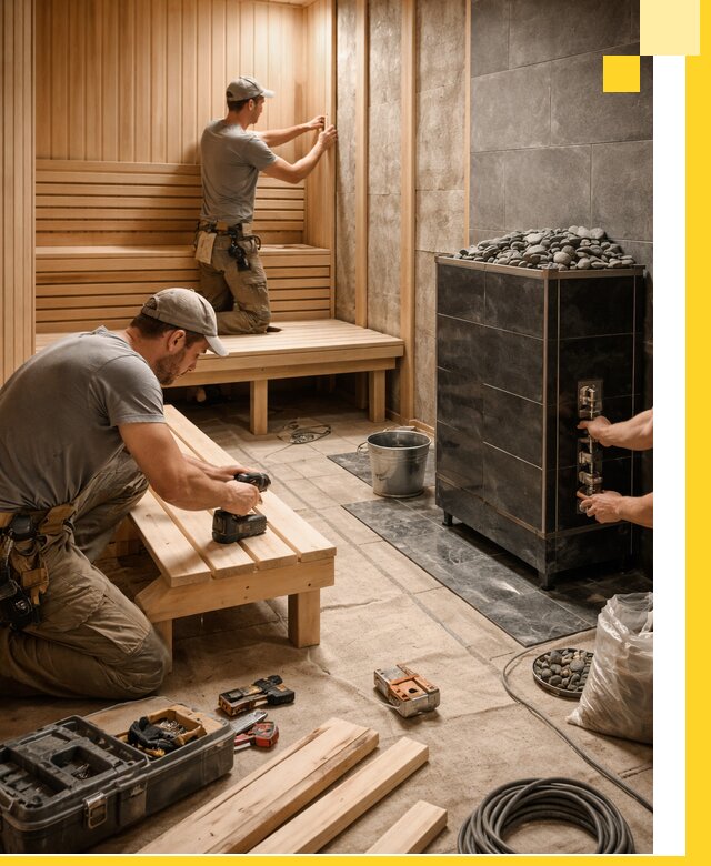 Дизайн и строительство интерьерных саун под ключ в Боре