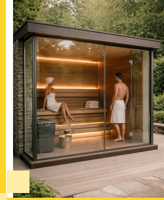 Сауна стеклянная и двери для сауны в Боре от 259750 р. | ЭриданБор