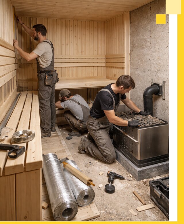 Индивидуальные сауны на заказ в Боре под ключ, проект и монтаж