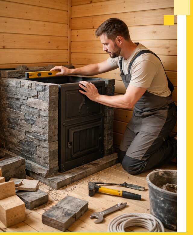 Производство и установка печей для саун под ключ в Боре