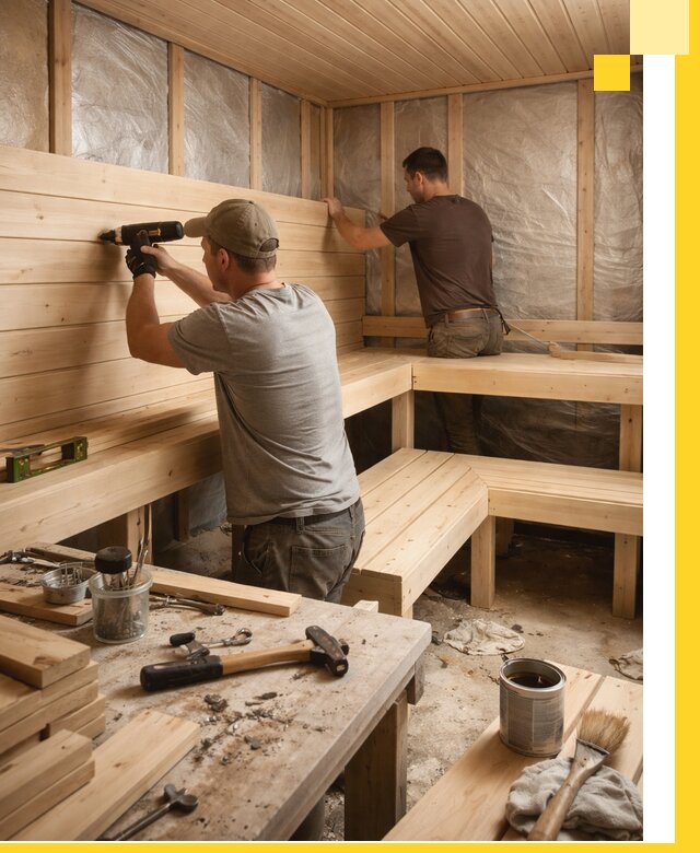 Профессиональная отделка бань и саун под ключ в Боре