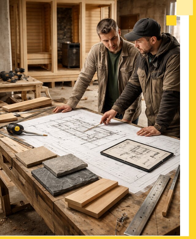 Проекты бань под ключ и планы строительства в Боре