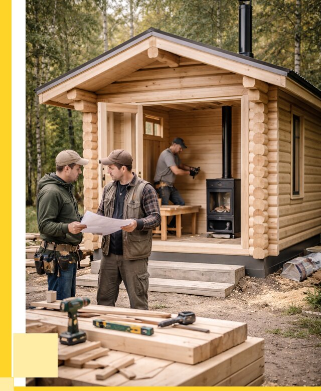 Монтаж бань под ключ в Боре — от 207800 р. | ЭриданБор