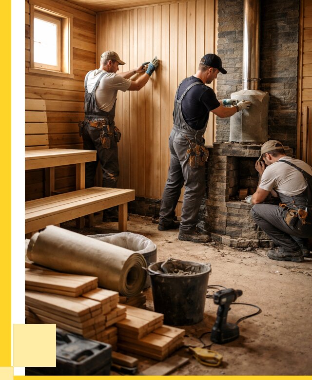 Ремонт бань под ключ в Боре от 46755 р. | ЭриданБор