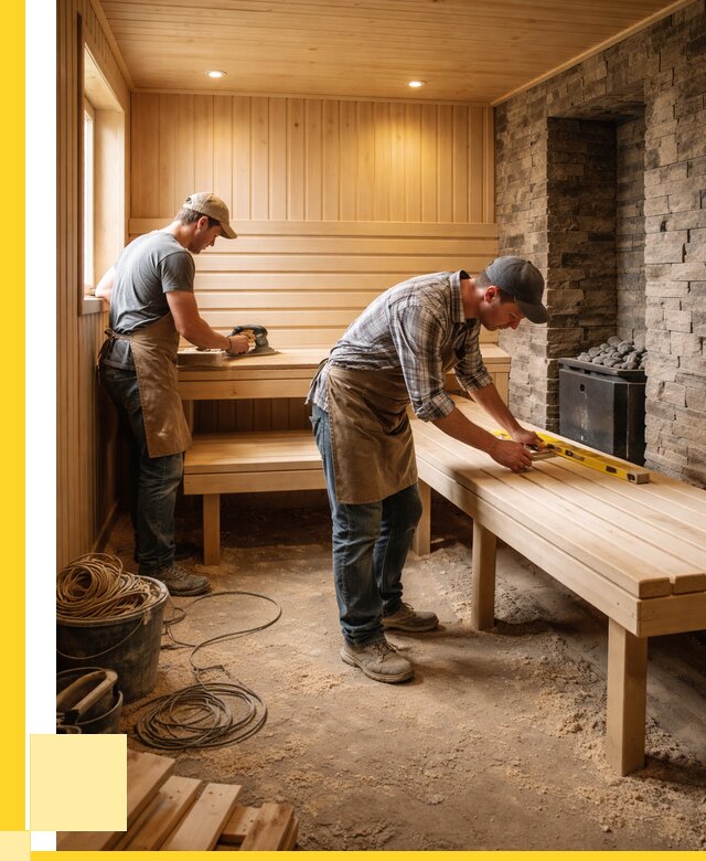 Отделка бани в Боре: внутренняя отделка от 3117 р. | ЭриданБор