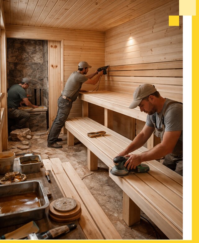 Профессиональная отделка бань в Боре под ключ, с гарантией