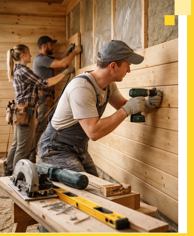 Обшивка бань под ключ в Боре: отделка стен и потолков