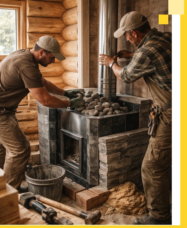 Строительство и отделка русских бань под ключ в Боре