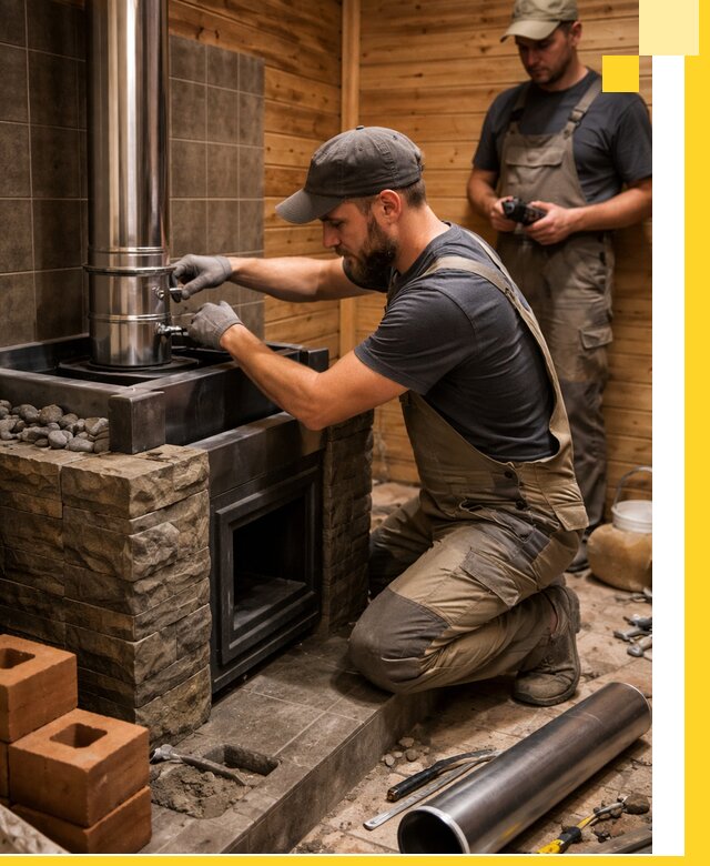 Изготовление и установка банных печей под ключ в Боре