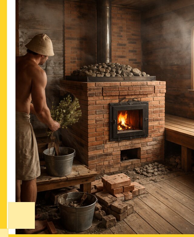 Кирпичные банные печи в Боре от 93510 р. | ЭриданБор