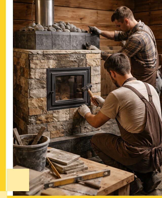 Облицовка банной печи в Боре от 15585 р. | ЭриданБор