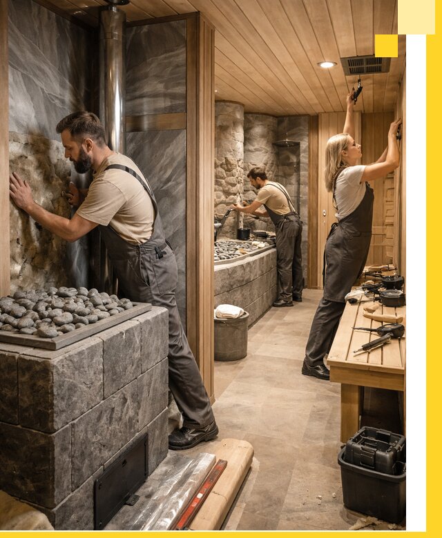 Строительство бань и SPA процедур в Боре под ключ и отделкой