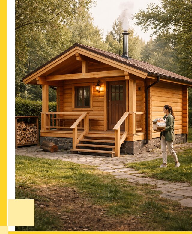 Купить баню под ключ в Боре от 675350 р. | ЭриданБор