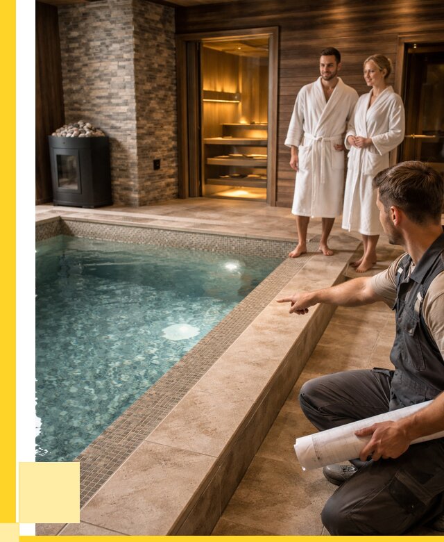 Проект бани с бассейном под ключ в Боре от 67535 р. | ЭриданБор