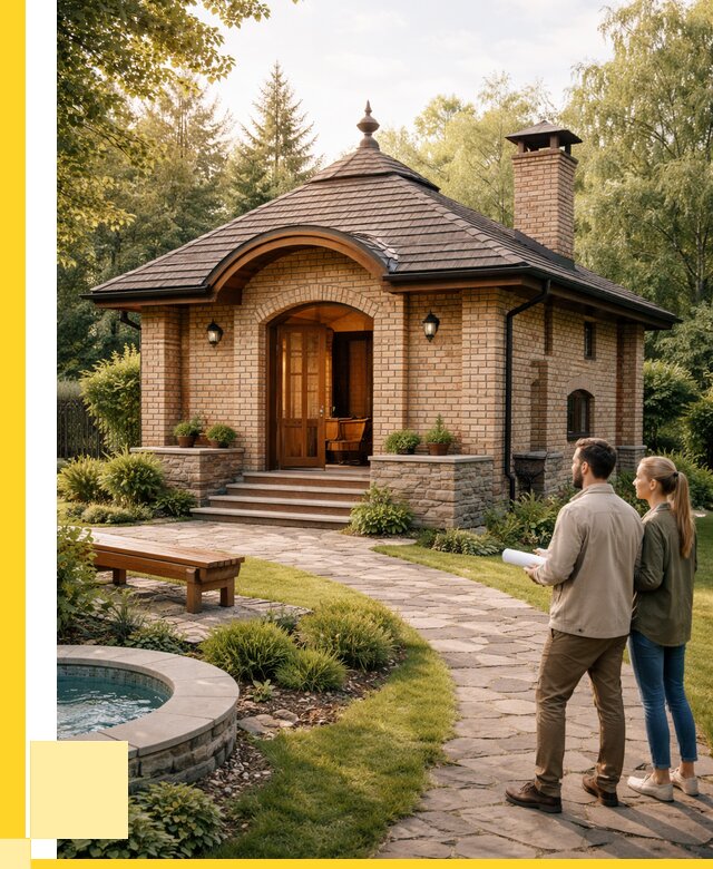 Проект кирпичной бани в Боре от 31170 р. | ЭриданБор