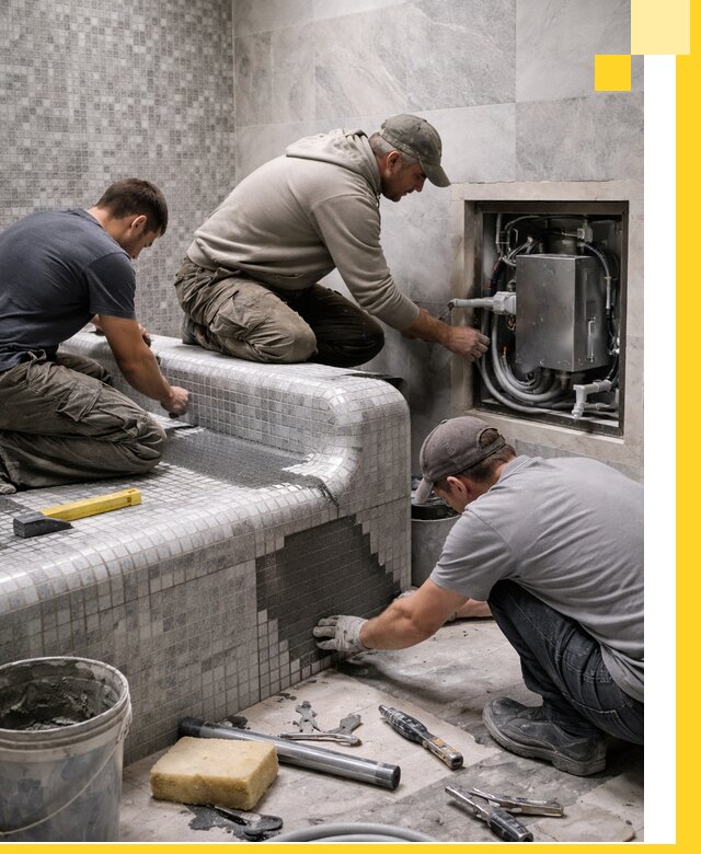 Проекты хамамов под ключ в Боре и дизайн и строительство