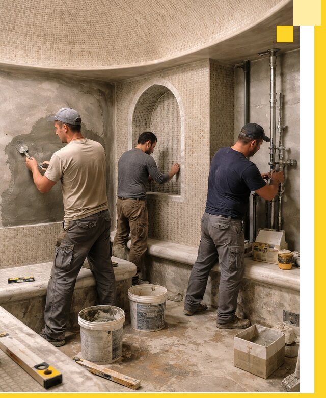 Профессиональный монтаж хамамов под ключ в Боре с гарантией