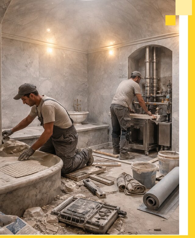 Строительство турецких бань хаммам под ключ в Боре