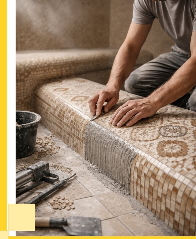 Плитка для хамама под ключ в Боре от 3637 р. | ЭриданБор